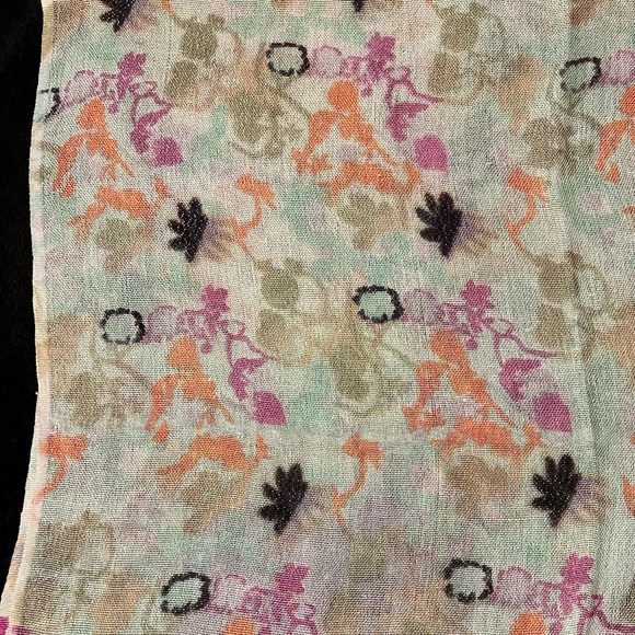 EUC Magnificent! Elegant Indian Viscose Women’s Scarf 68x24 - Picture 2 of 6